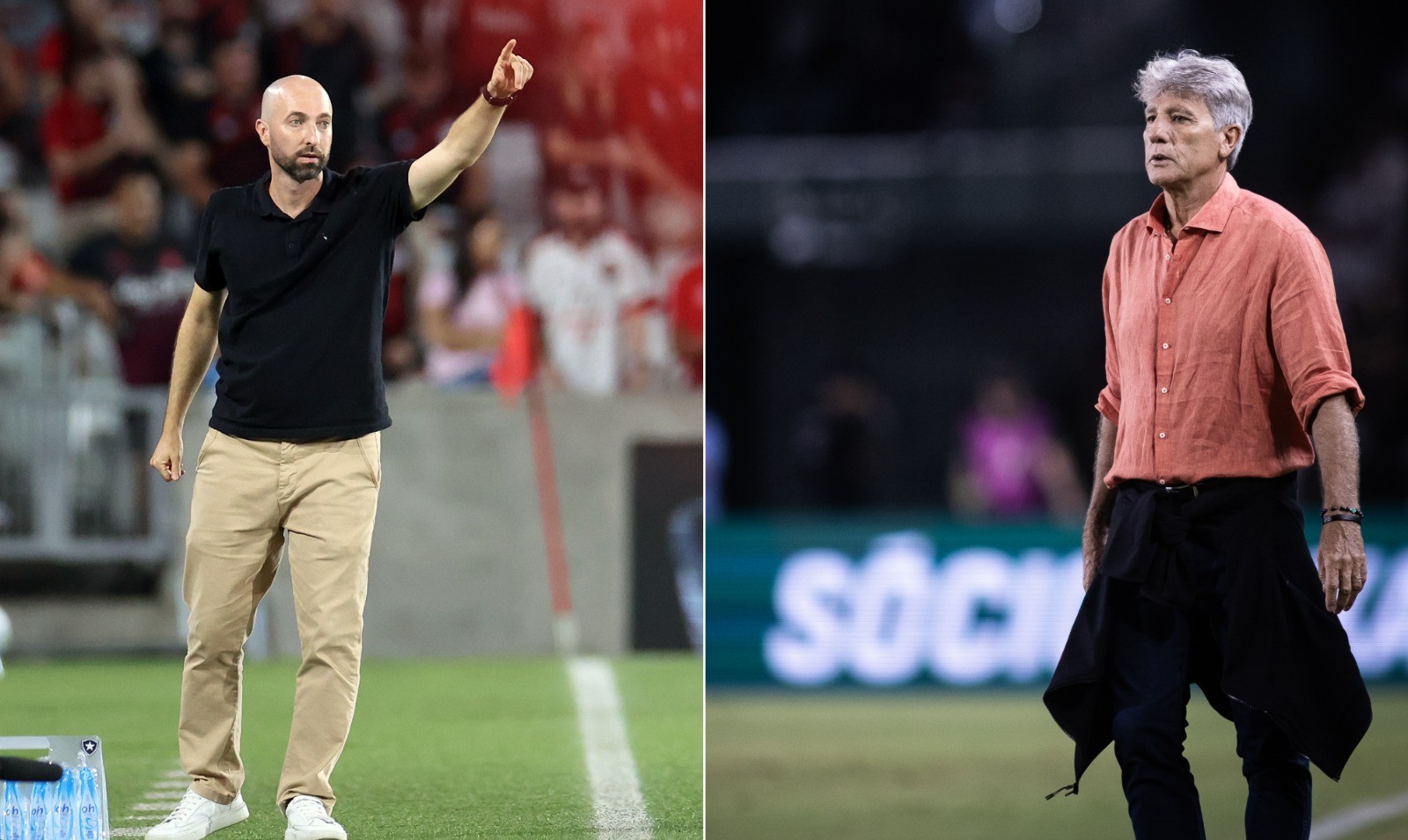 Em fases distintas da carreira, técnicos de Vasco e Botafogo precisam ajustar defesas em clássico