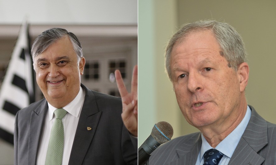 Durcesio Mello (à esquerda) e CEP (à direita), atual e ex-presidente do Botafogo