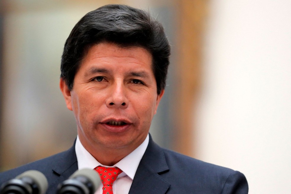Pedro Castillo, presidente do Peru entre 2021 e 2022 — Foto: Javier Torres/AFP