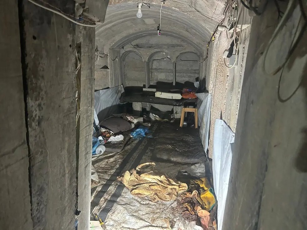 Quarto onde Muhammad Sinwar e outros quatro militantes teriam morrido — Foto: Patrick Kingsley/The New York Times