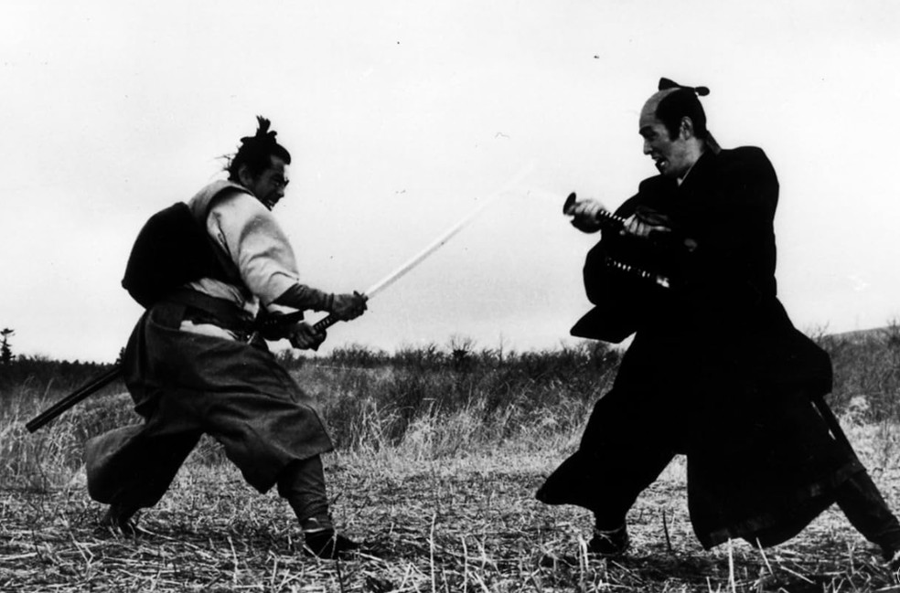 Toshirô Mifune e Tatsuya Nakadai em 'Rebelião' (1967) — Foto: Divulgação
