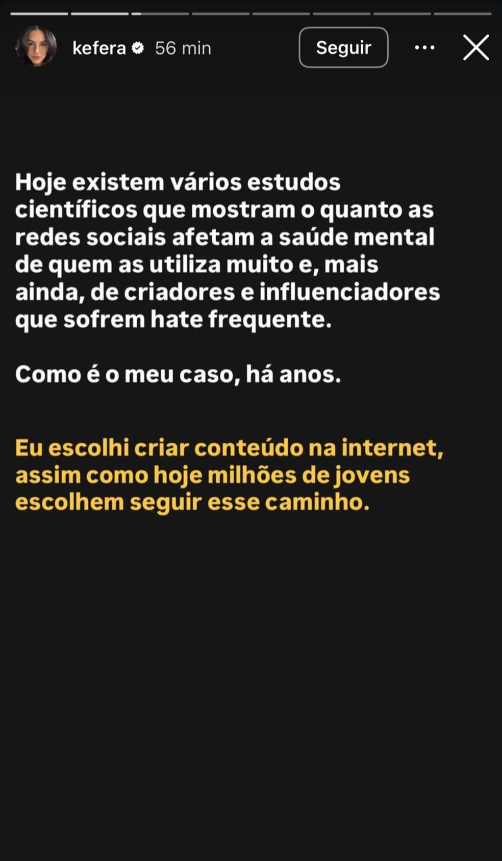 Publica&ccedil;&atilde;o de K&eacute;fera no Instagram &mdash; Foto: Reprodu&ccedil;&atilde;o