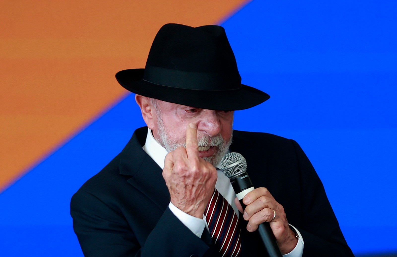 Presidente Lula durante evento oficial no Palácio do Planalto