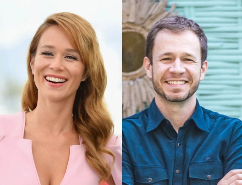 Mariana Ximenes e Tiago Leifert — Foto: Reprodução