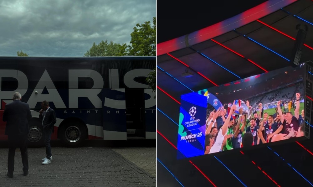 Wanda Nara publicou imagens da final da Champions — Foto: Reprodução/Redes sociais