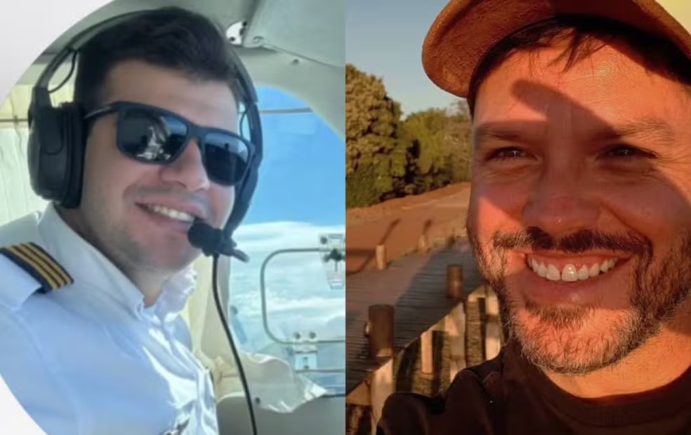 Gabriel Maloni à esquerda e Henrique Guariente à direita, vítimas de queda de avião em Marília (SP) — Foto: Reprodução