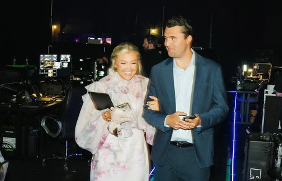 Erika Kirk e Charlie Kirk — Foto: Reprodução/Instagram