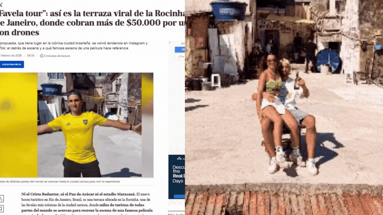 'Favela tour': imprensa argentina repercute laje que viralizou por v&iacute;deos com drones na Rocinha