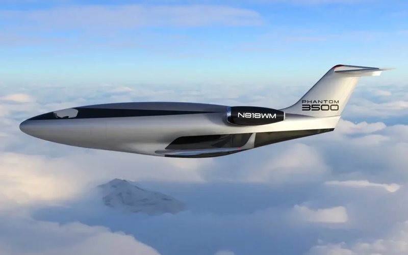 Cabine de luxo, asas futuristas e tecnologia inédita: conheça o Phantom 3500, jato ‘fantasma’ que promete revolucionar a aviação executiva