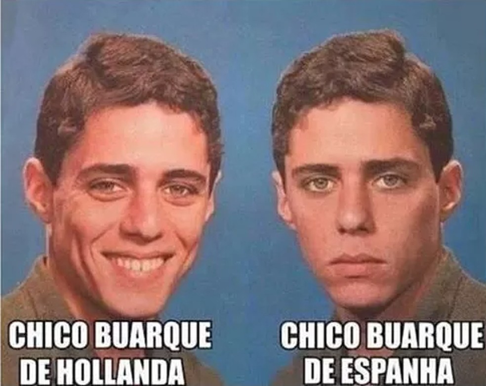 Capa de disco Chico Buarque virou meme — Foto: Reprodução/ Internet