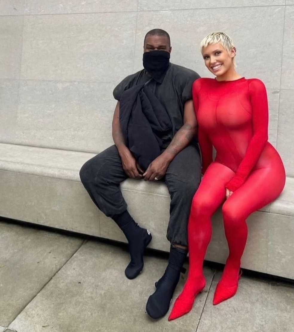 A arquiteta Bianca Censori, mulher do rapper Kanye West — Foto: Reprodução/Instagram