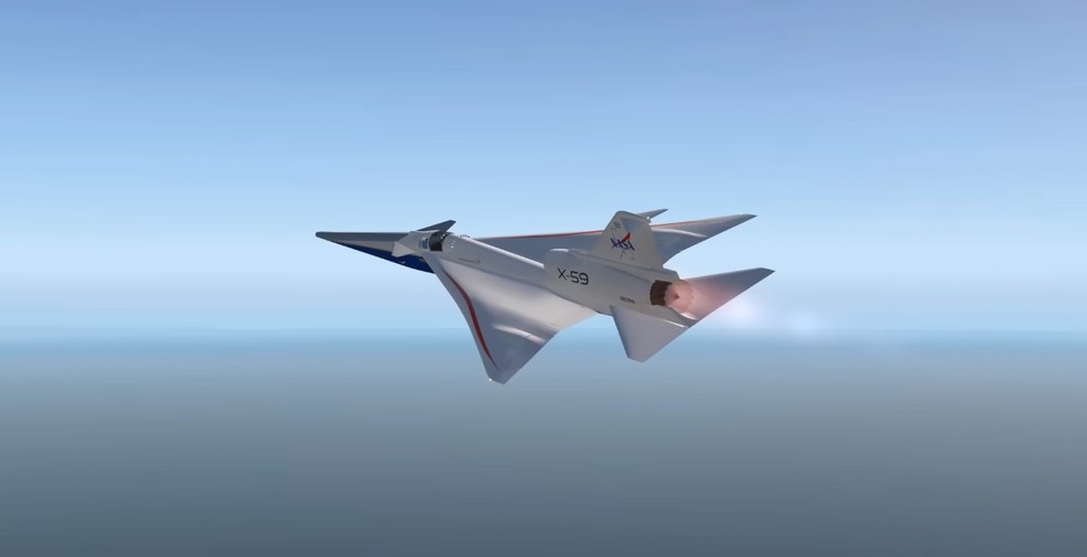 Avião supersônico X-59 da Nasa sobrevoará cidades para provar que