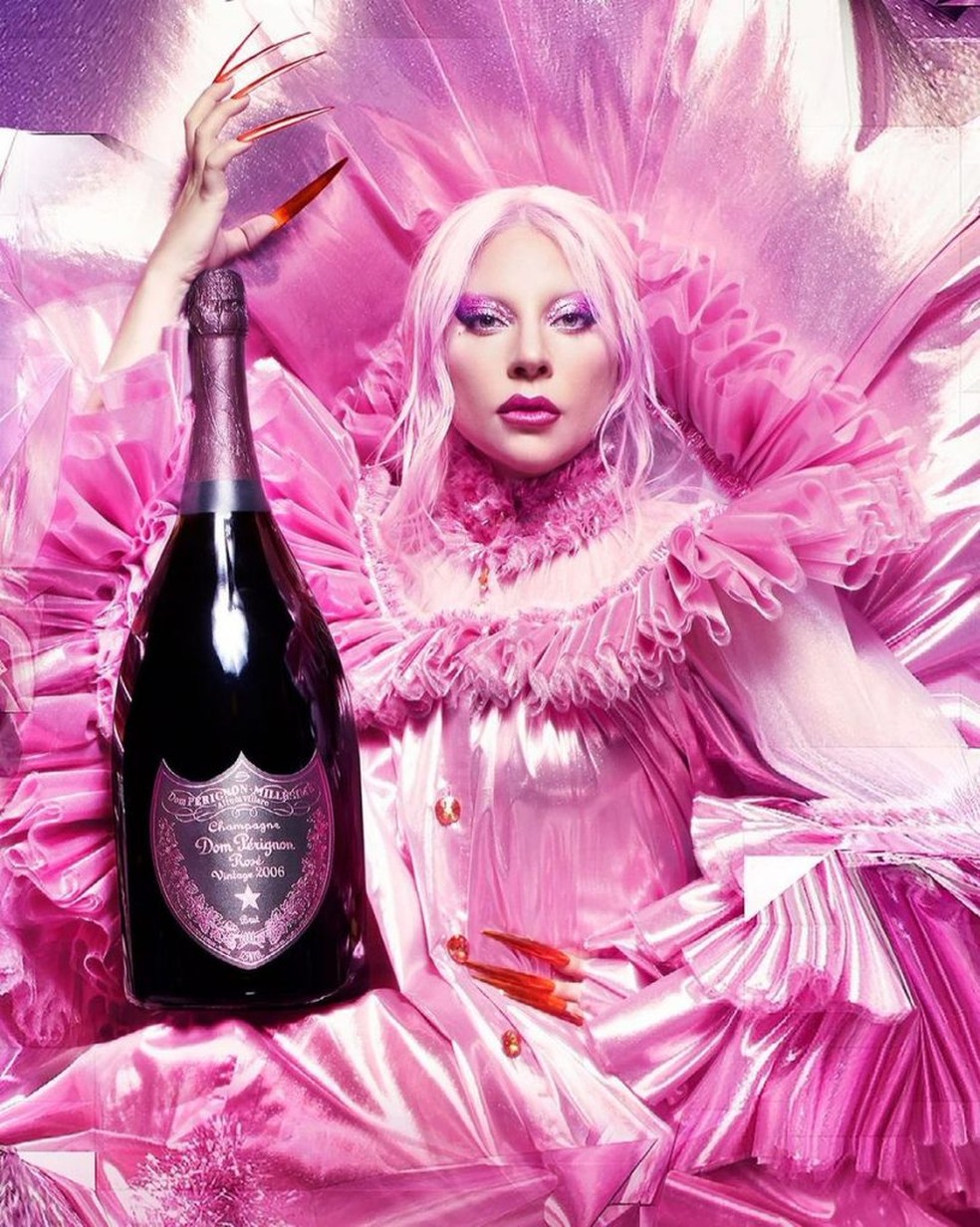 Dom Périgdon lança champanha em parceria com Lady Gaga Divulgaçãp — Foto:         