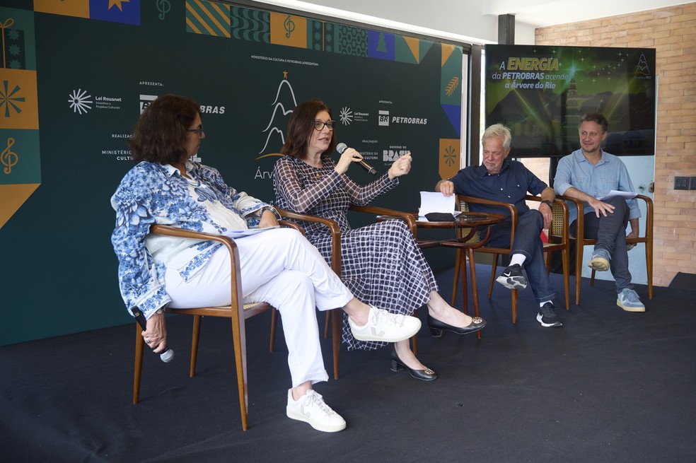 Magda Chamberriard, President of Petrobras, during the press conference presenting the project. — Photo: Salma Yasuda