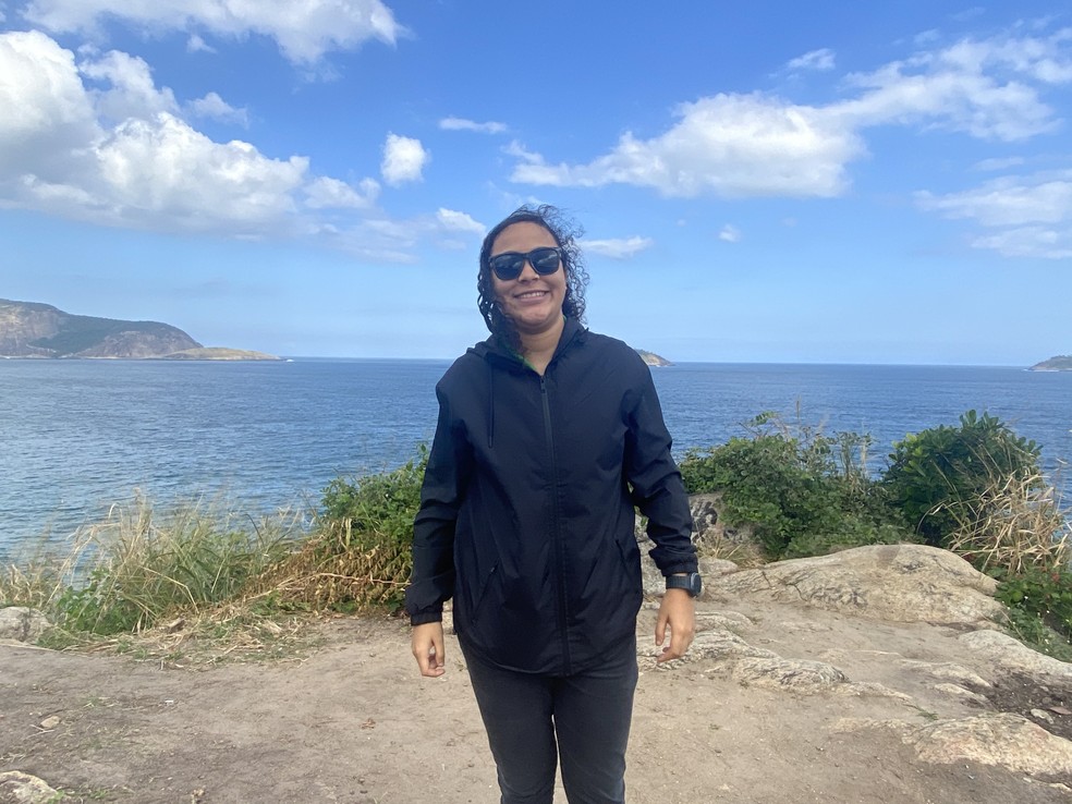 Kamilli Firmo, frequentadora do mirante Juliana Marins — Foto: Thomaz Rocha