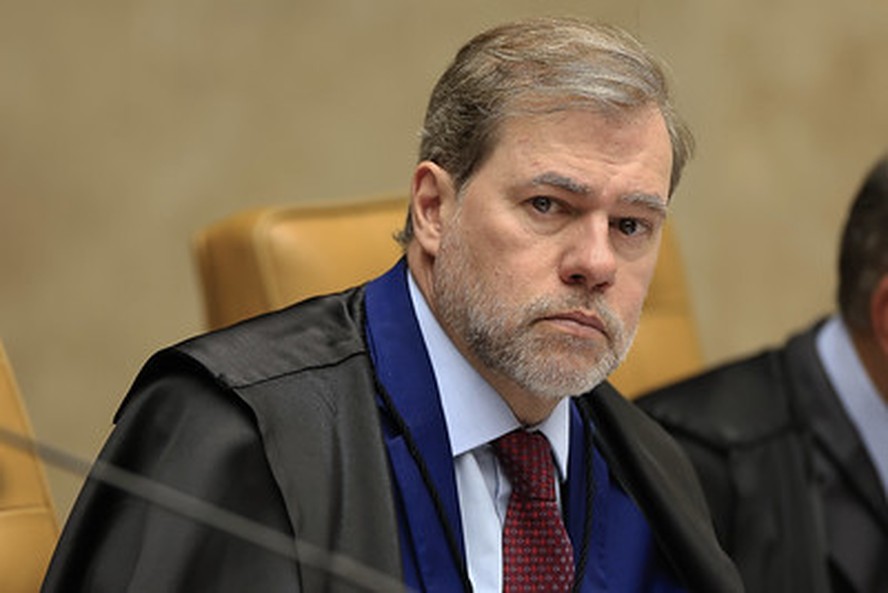 O ministro Dias Toffoli, durante sessão do STF
