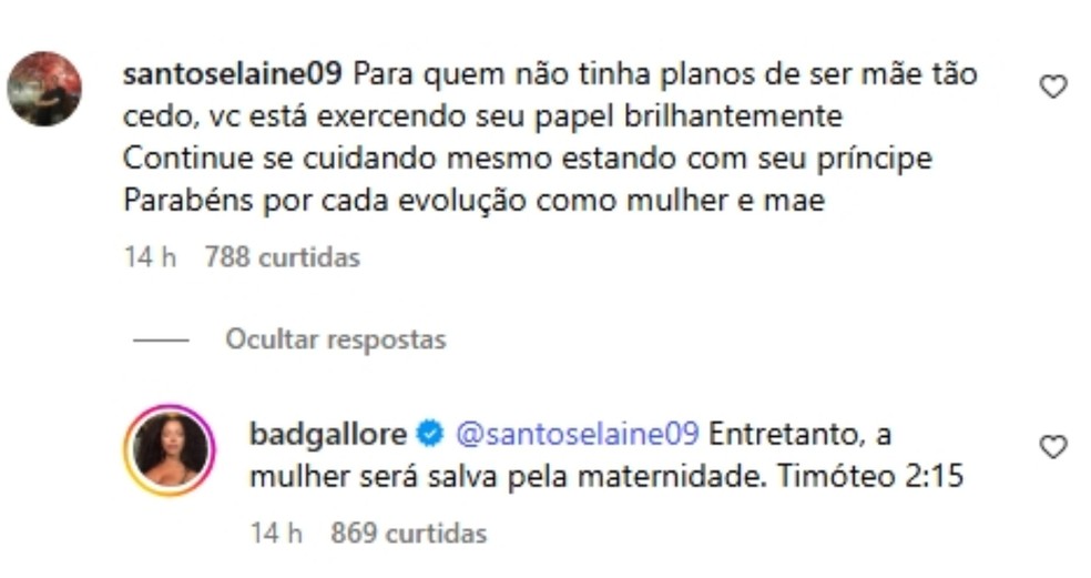 Seis MesesapósSeSeTornar Mãe, Lorena Maria Revelou SuaVisãoemfrase -foto: Reprodução Instagram