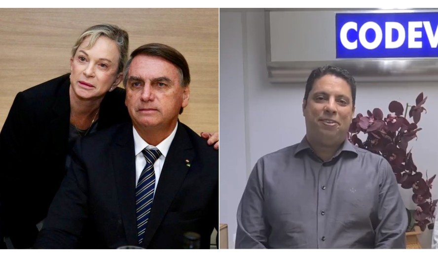 Os deputados Magda Moffato (com Bolsonaro) e Igor Timo