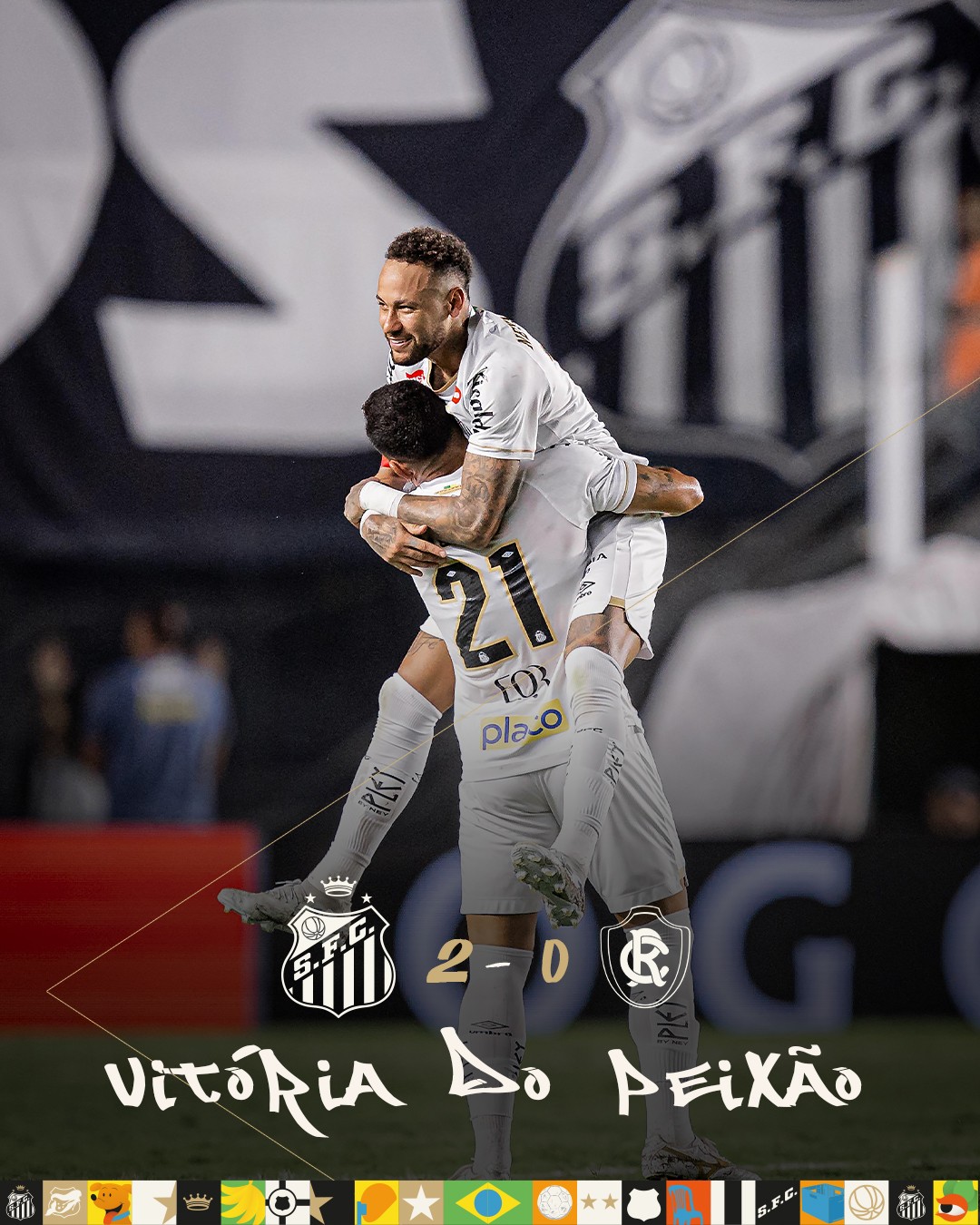 Neymar se destaca em vitória do Santos sobre o Remo, mas leva 3º amarelo e não enfrentará o Flamengo no Maracanã