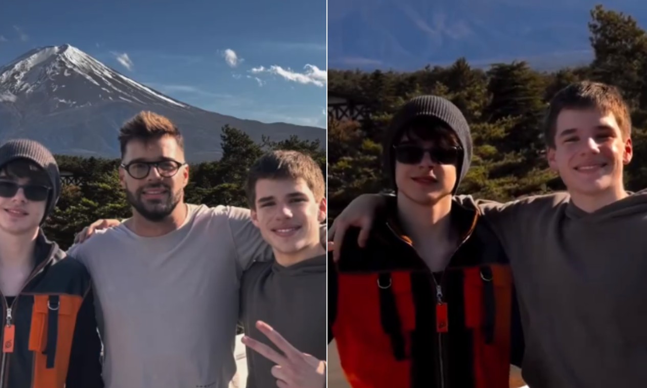 Ricky Martin faz aparição rara com seus filhos gêmeos durante viagem ao Japão e impressiona fãs