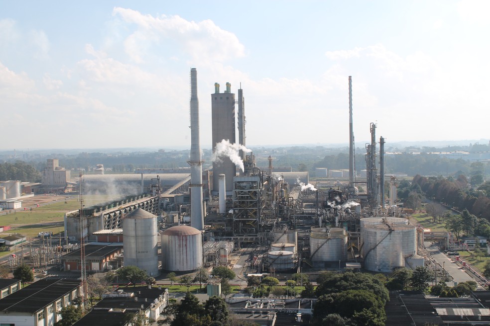 Unidade de fertilizantes da Petrobras: Araucária Nitrogenados, no Paraná — Foto: Agência Petrobras