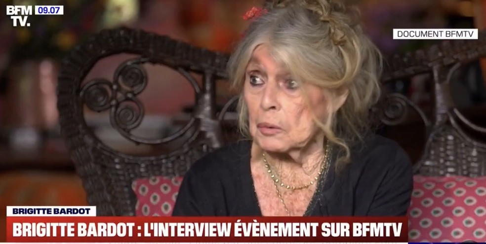 Brigitte Bardot's last appearance took place during a rare interview at her home, seven months before her death — Photo: Reproduction