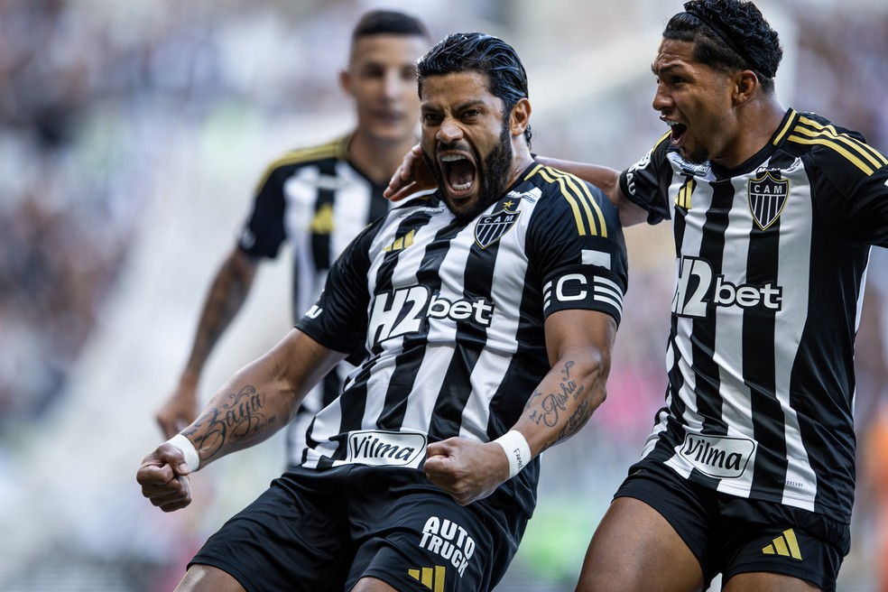 Atlético-MG engatou cinco vitórias seguidas pela última vez em 2025 — Foto: Pedro Souza / Atlético