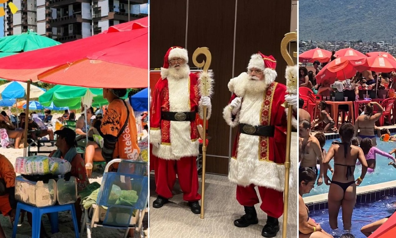 Altas temperaturas no Rio têm relatos de desconforto: Papais Noéis passam mal e piscinas têm superlotação 