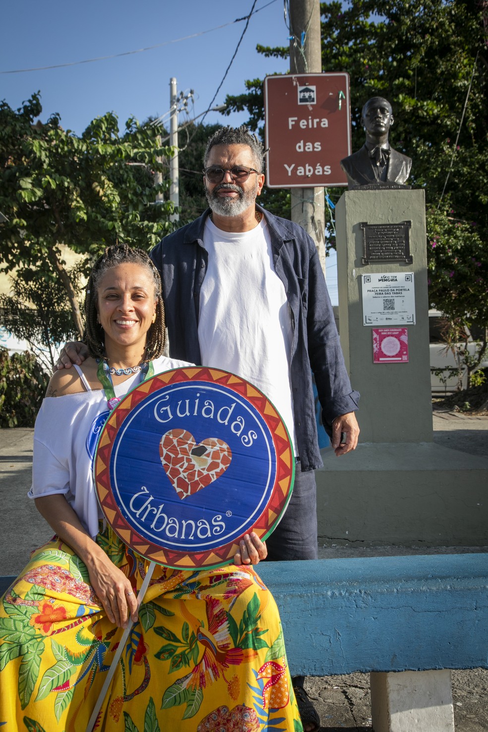 Marquinhos de Oswaldo Cruz e Karolynne Duarte assinam a Rota do Samba — Foto: Guito Moreto