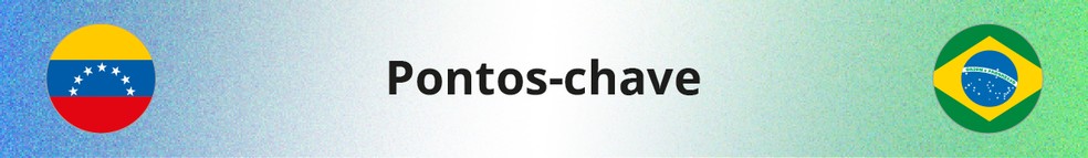 Os pontos-chave de Venezuela e Brasil — Foto: Editoria de Arte