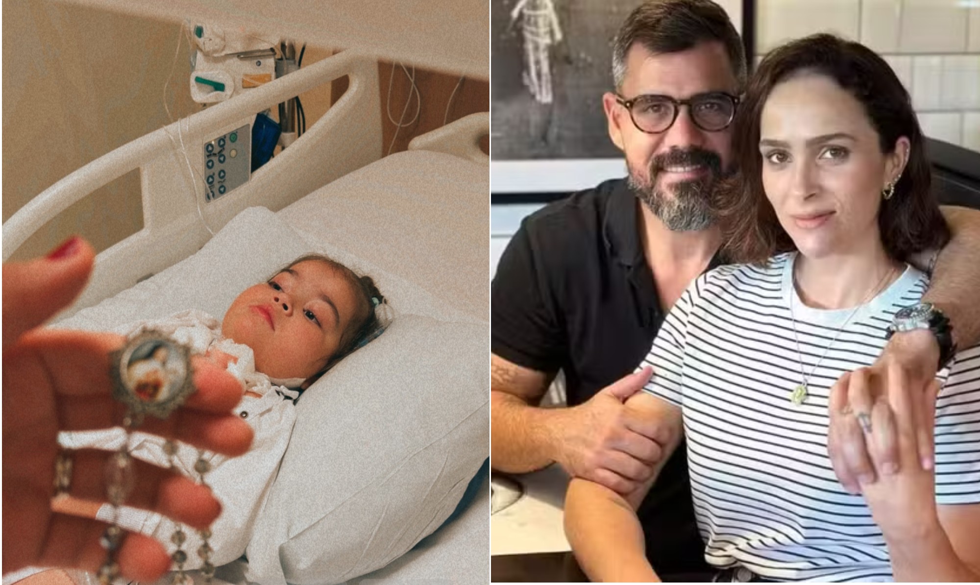 Leticia Cazarré diz que ainda não sabe quando filha terá alta do hospital
