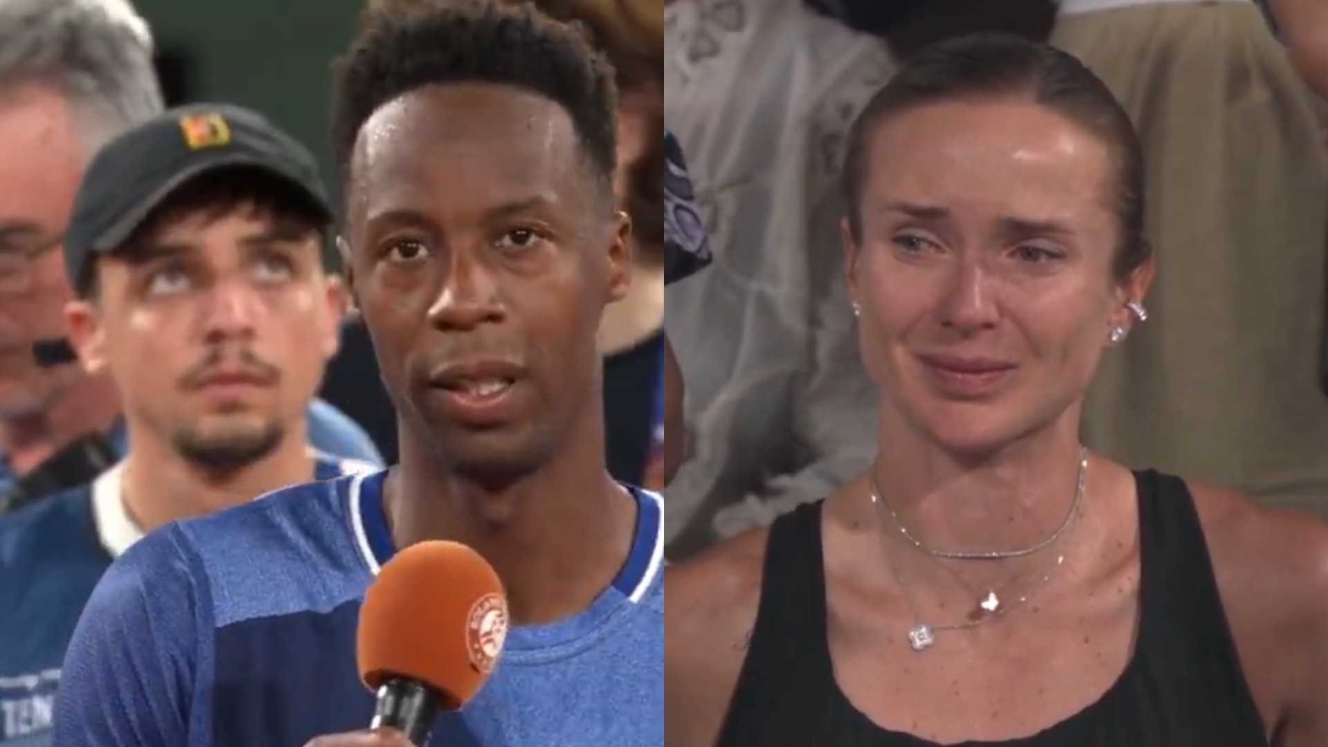 Monfils se despede de Roland Garros com discurso emocionante à esposa, Svitolina: 