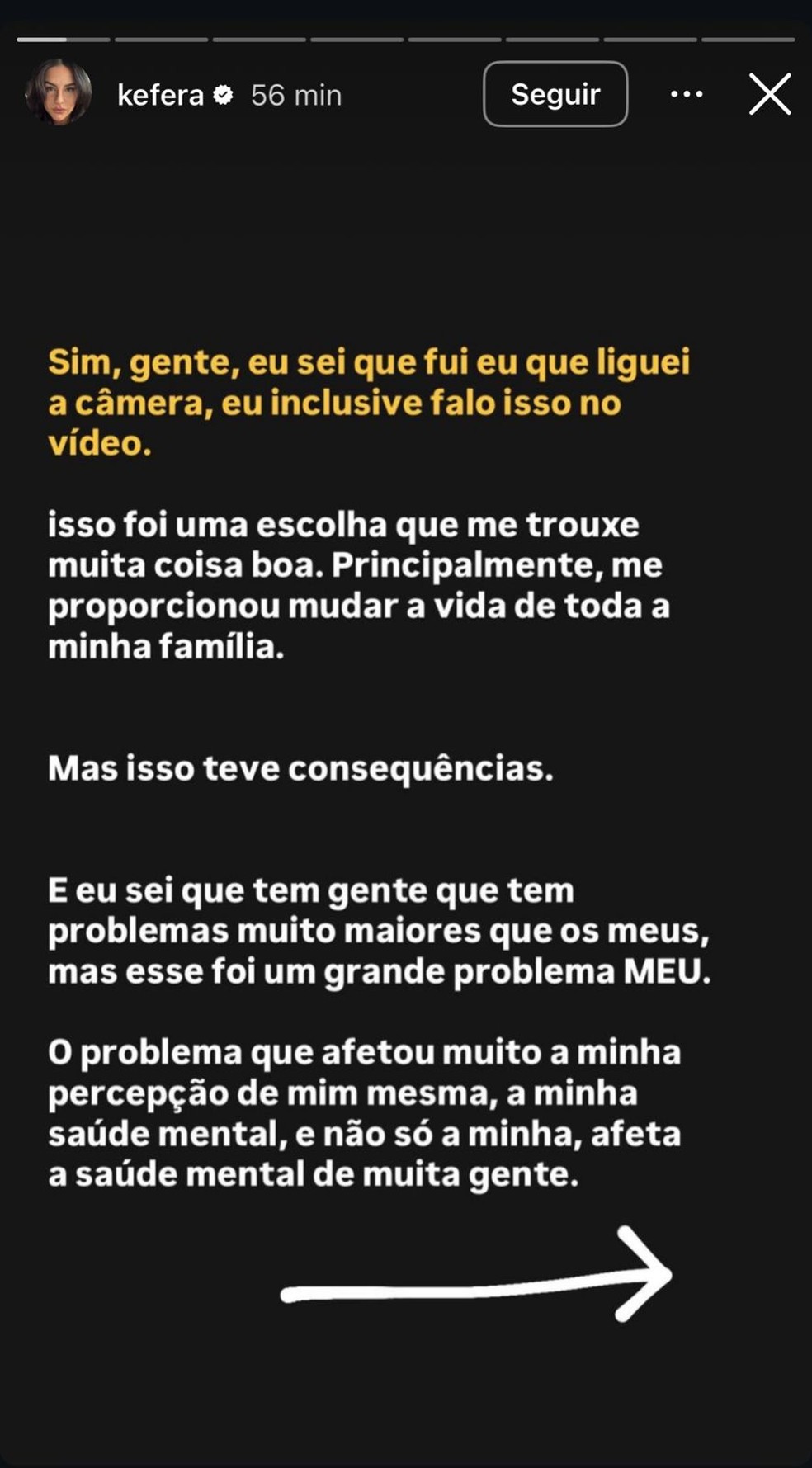 Publica&ccedil;&atilde;o de K&eacute;fera no Instagram &mdash; Foto: Reprodu&ccedil;&atilde;o