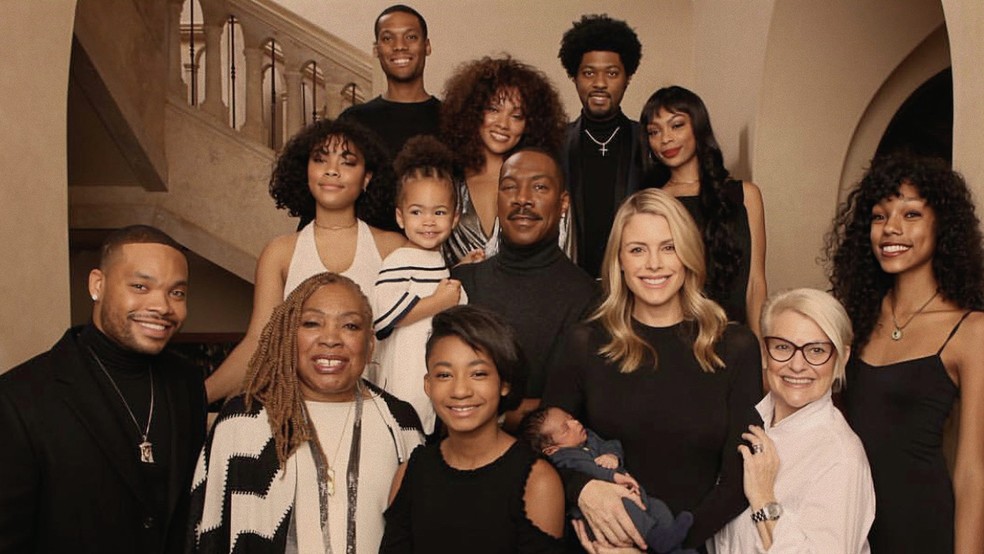 A família de Eddie Murphy — Foto: Divulgação/Netflix