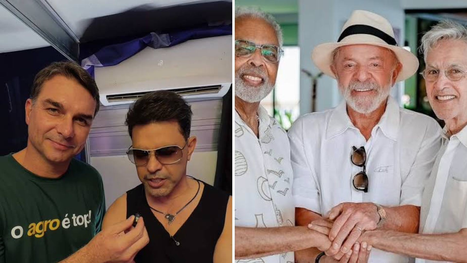 De Gusttavo Lima e Zezé Di Camargo a Caetano e Djavan: saiba os artistas que apoiam Lula e Flávio na reta final da campanha - Foto