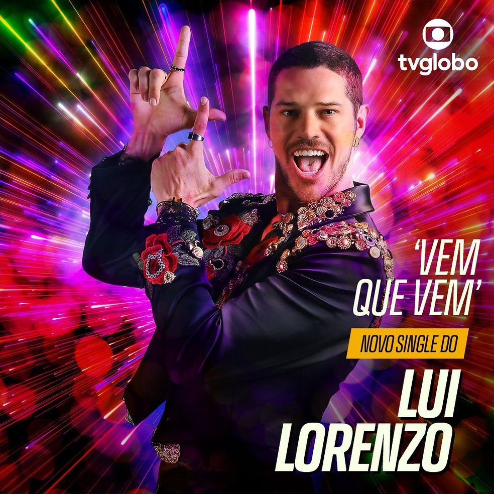 Capa do single de Lui Lorenzo, cantor fictício de "Vai na fé" — Foto: Reprodução