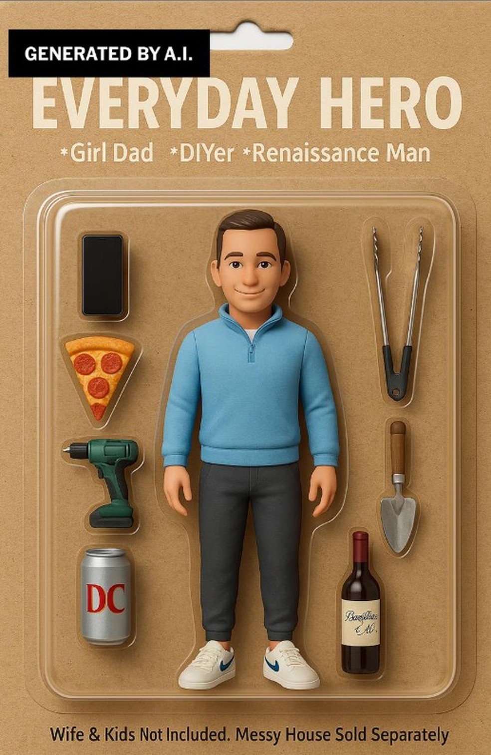 Pat Bassermann pediu ao ChatGPT que criasse uma versão em boneco de si mesmo — Foto: ChatGPT via The New York Times