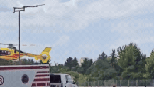 Vídeo mostra resgate chegando ao local em que avião caiu na Varsóvia — Foto: Reprodução | X