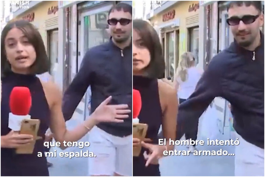 Polícia prende homem por apalpar repórter em transmissão ao vivo na Espanha