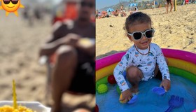 Após ser exposta por ex, Viviane Araujo despreza polêmica e curte momento com a família: 'Dia de praia'