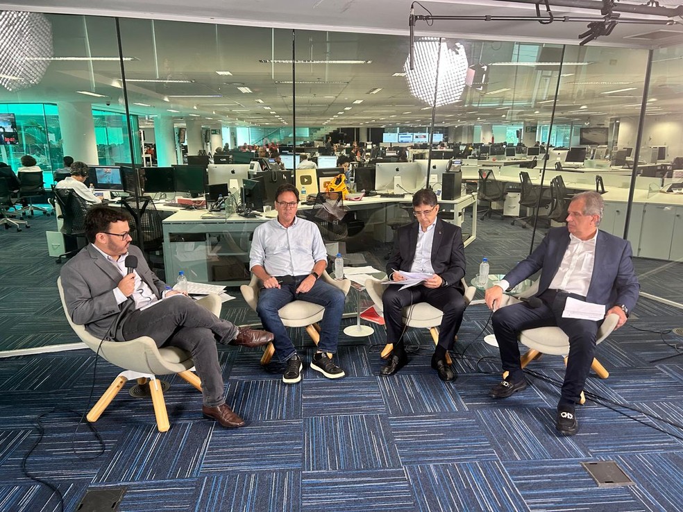 Debate do GLOBO com candidatos do Flamengo — Foto: Gabriel de Paiva