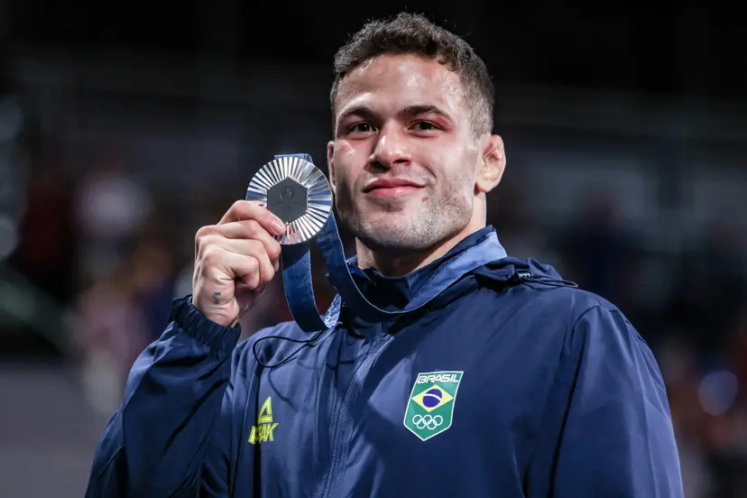 William Lima ganhou a medalha de prata no judô — Foto: Wander Roberto/COB