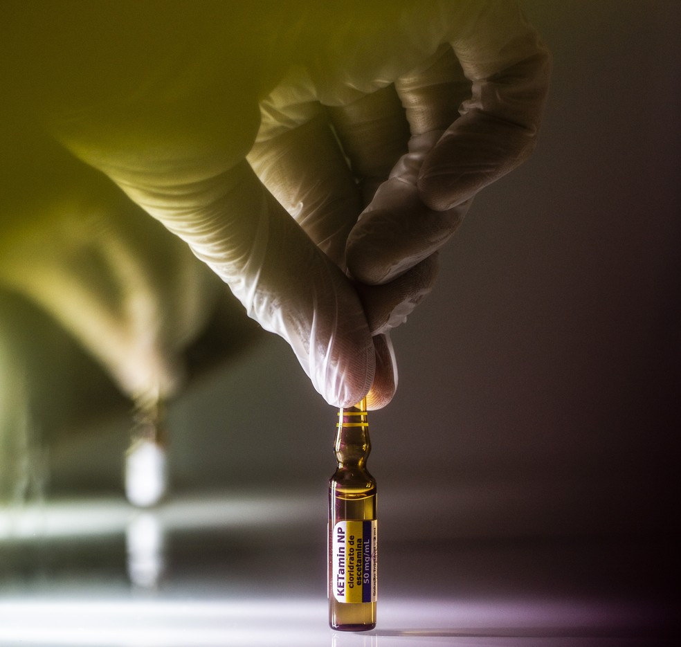 Anestésico dissociativo é utilizado no tratamento de casos de depressão resistente a medicamentos e outros transtornos psiquiátricos, com prescrição médica — Foto: Maria Isabel Oliveira / Agência O Globo.