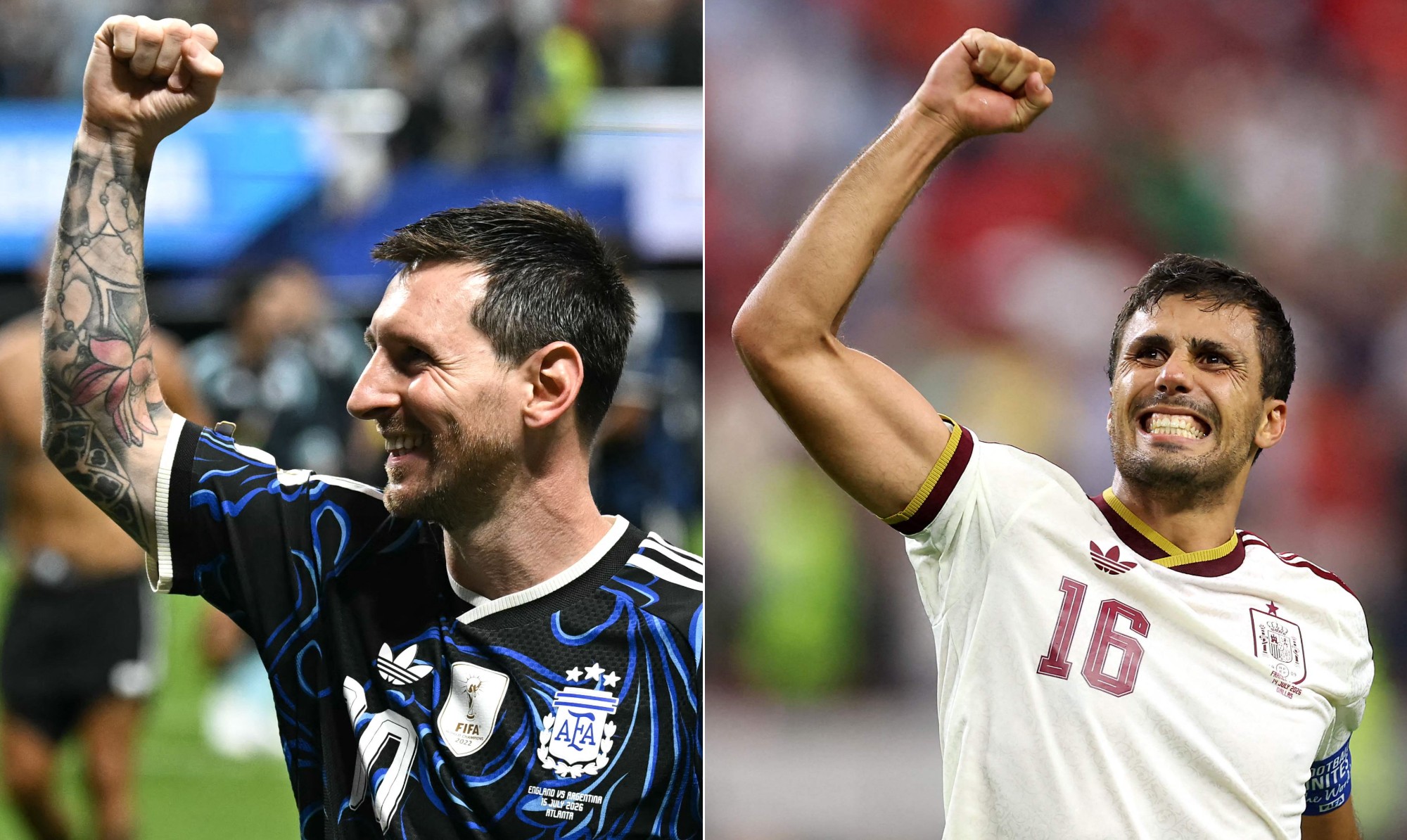 Qual capitão levantará a taça? Messi e Rodri disputam o título da Copa com trajetórias e lideranças opostas