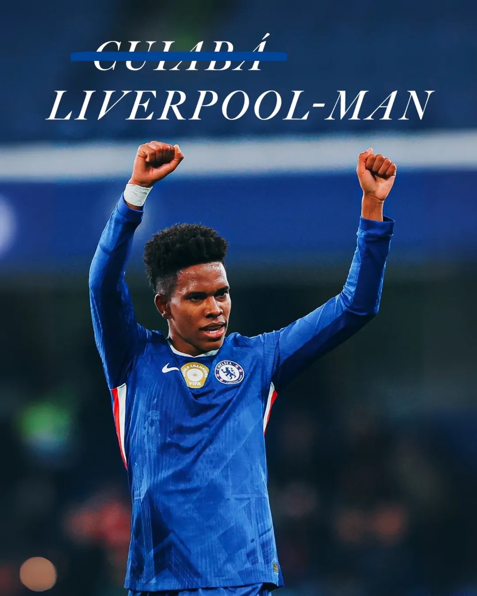 Chelsea exalta Estêvão — Foto: Divulgação/Chelsea