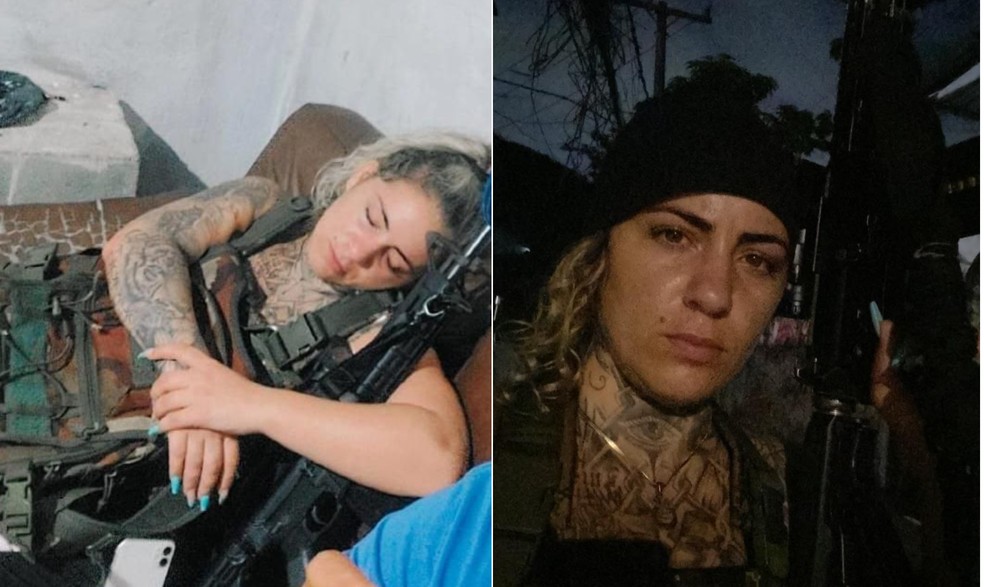 Eweline Passos Rodrigues, De 28 Anos. Conhecida como “Diaba Loira”, ela teria se envolvido com o Comando Vermelho (CV) a partir de 2022, após sofrer tentativa de feminicídio, e, agora, após um ropimento com a facção, teria se aliado ao Terceiro Comando Puro (TCP). - foto: reprodução