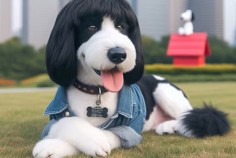 Assim seria o Snoopy em sua vida real, de acordo com a IA — Foto: Copilot