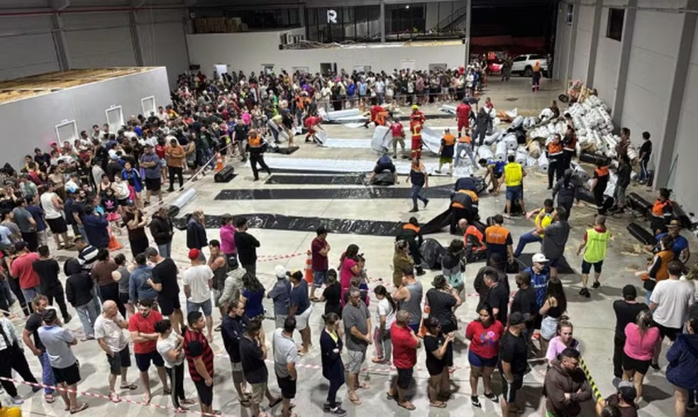 A hailstorm affected 17,000 residents in Erechim (RS) — Photo: Milena Mezalira/Communicação Prefeitura Municipal de Erechim