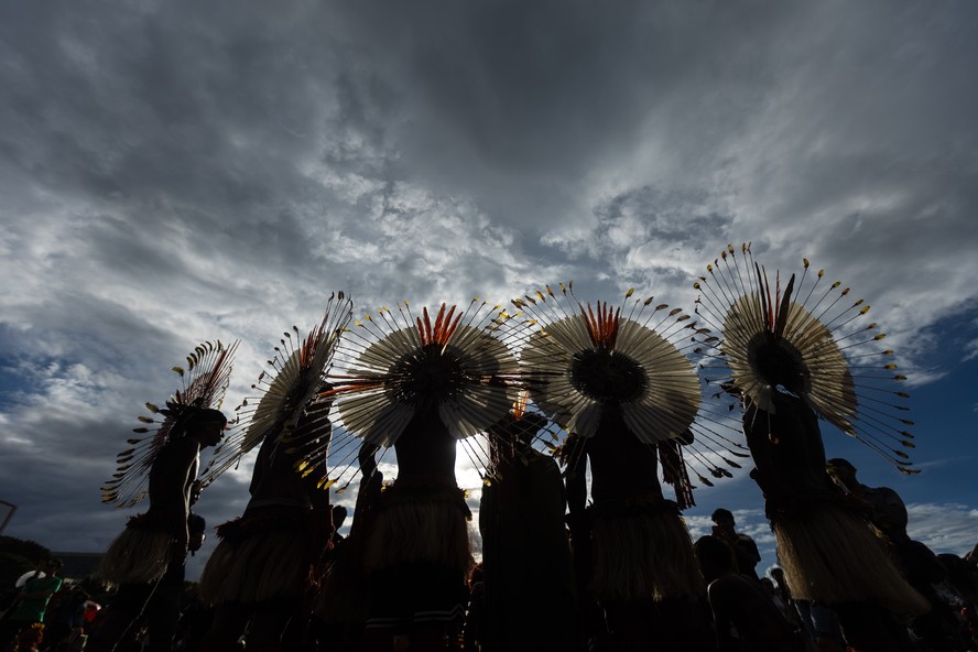 Ind&iacute;genas em Bras&iacute;lia pedem zona livre de explora&ccedil;&atilde;o de petr&oacute;leo
