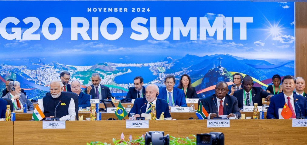 Lula abre Cúpula do G20 e lança oficialmente a Aliança Global contra a Fome e a Pobreza — Foto: Ricardo Stuckert/PR
